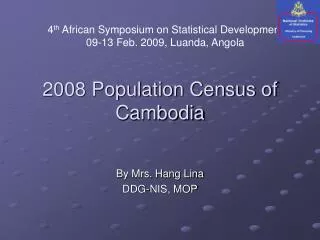 2008 Population Census of Cambodia