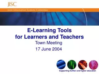 E-Learning Tools for Learners and Teachers