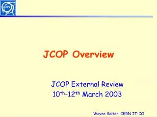 JCOP Overview