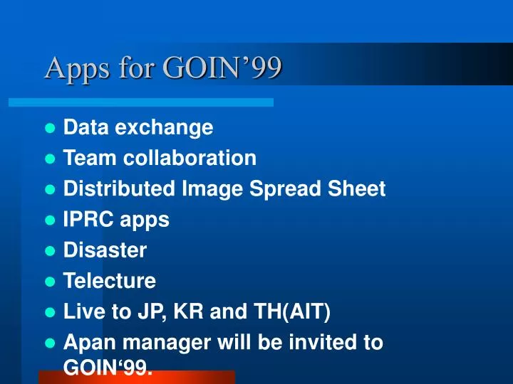 apps for goin 99