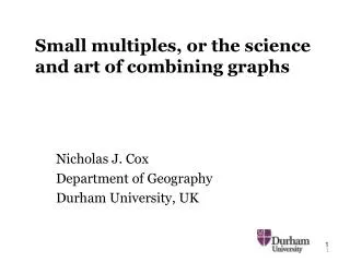 Small multiples, or the science and art of combining graphs