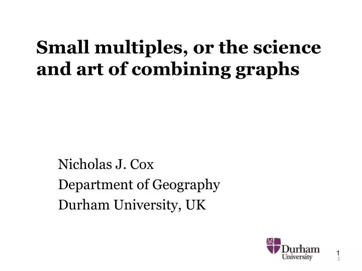 small multiples or the science and art of combining graphs
