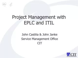 Project Management with EPLC and ITIL