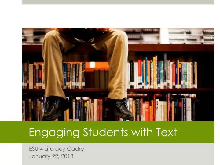 engaging students with text