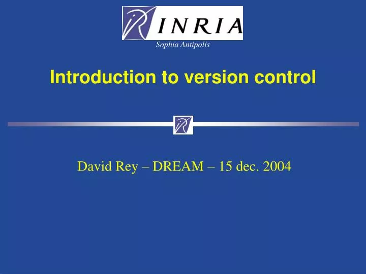 introduction to version control