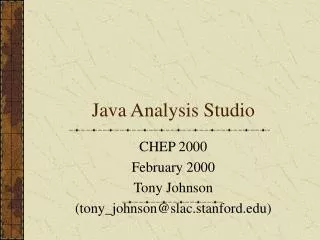 Java Analysis Studio