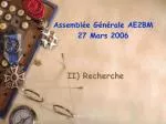 II) Recherche - slide 1