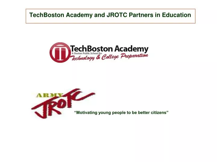 techboston academy and jrotc partners in education