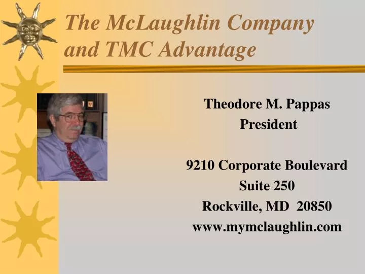 the mclaughlin company and tmc advantage