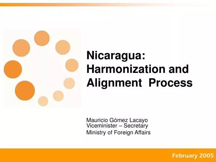 nicaragua harmonization and alignment process