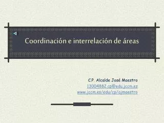 coordinaci n e interrelaci n de reas