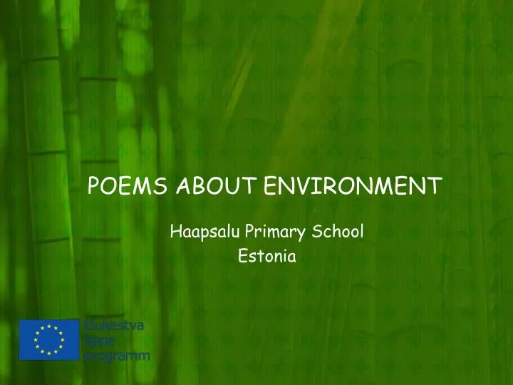 poems about environment