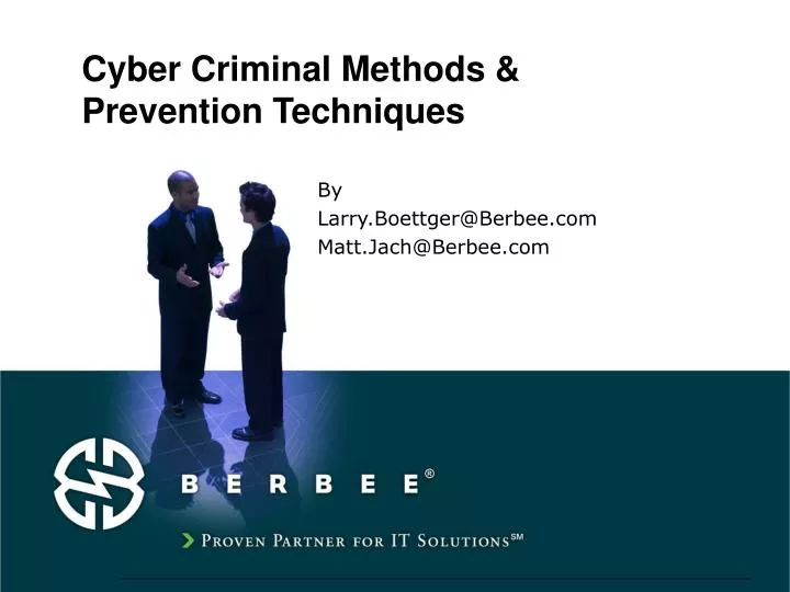 cyber criminal methods prevention techniques