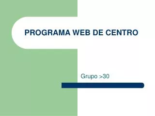 programa web de centro