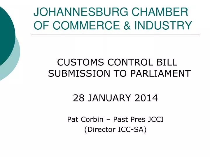 johannesburg chamber of commerce industry
