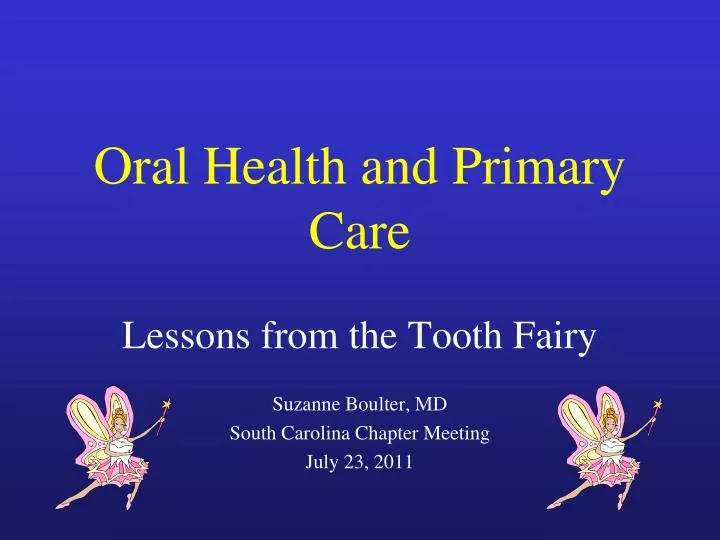 oral health and primary care