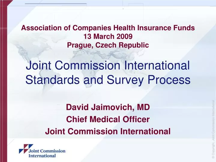 david jaimovich md chief medical officer joint commission international