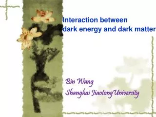 Interaction between dark energy and dark matter