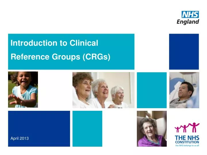 introduction to clinical reference groups crgs