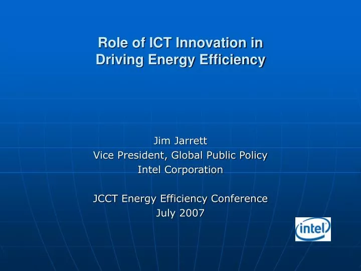 role of ict innovation in driving energy efficiency