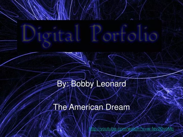 by bobby leonard the american dream