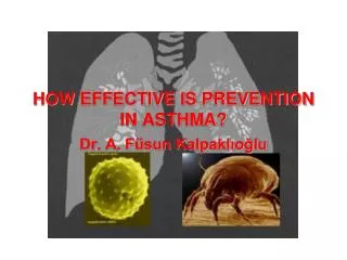 HOW EFFECTIVE IS PREVENTION IN ASTHMA?
