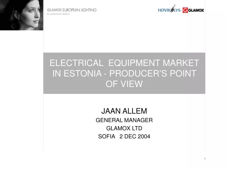 electrical equipment market in estonia producer s point of view