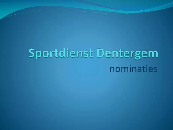 sportdienst dentergem