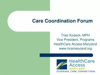 Care Coordination Forum