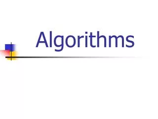 algorithms