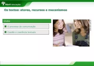 os textos atores recursos e mecanismos