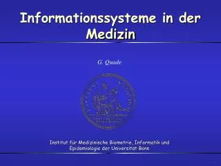informationssysteme in der medizin