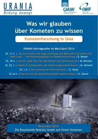 was wir glauben ber kometen zu wissen
