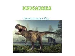 dinosaurier