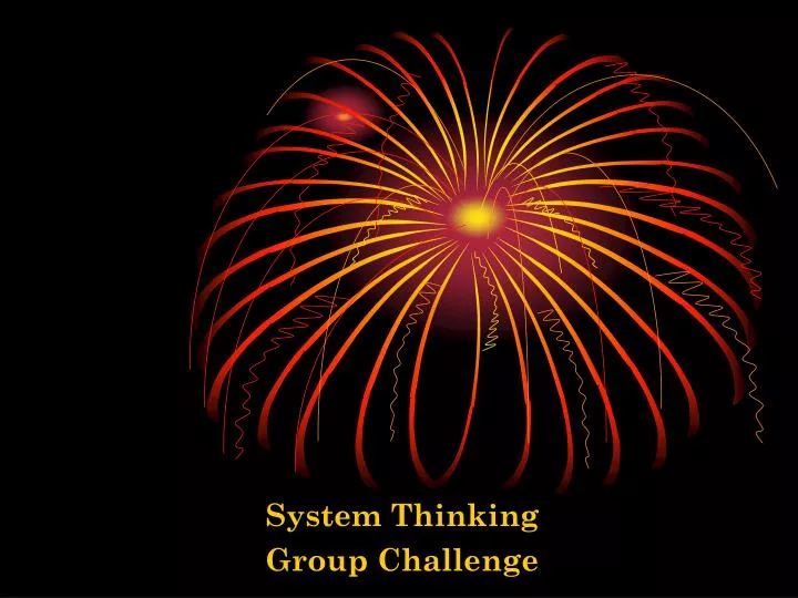 system thinking group challenge