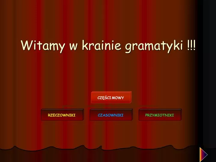 witamy w krainie gramatyki