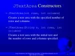 Java Swing Components: JTextArea, JCheckBox, JRadioButton, JList, and JComboBox Overview - slide 1