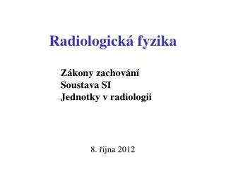 radiologick fyzika