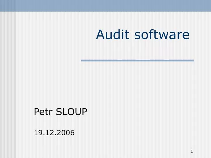 audit software