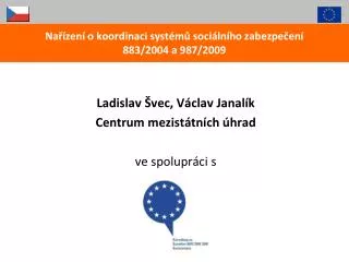 na zen o koordinaci syst m soci ln ho zabezpe en 883 2004 a 987 2009