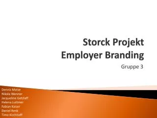 storck projekt employer branding