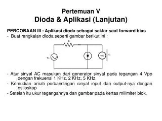 pertemuan v dioda aplikasi lanjutan