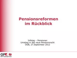 pensionsreformen im r ckblick