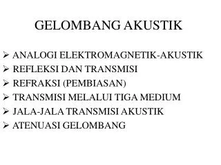 gelombang akustik