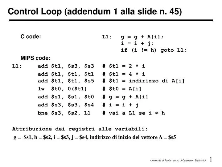 control loop addendum 1 alla slide n 45