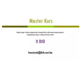master kurs