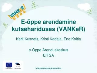 e ppe arendamine kutsehariduses vanker
