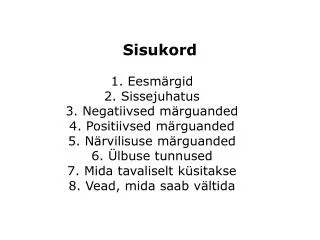 sisukord
