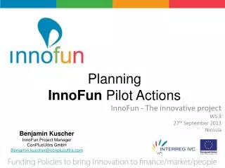Planning InnoFun Pilot Actions