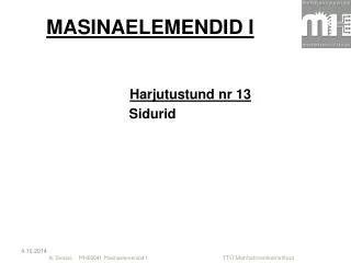 masinaelemendid i